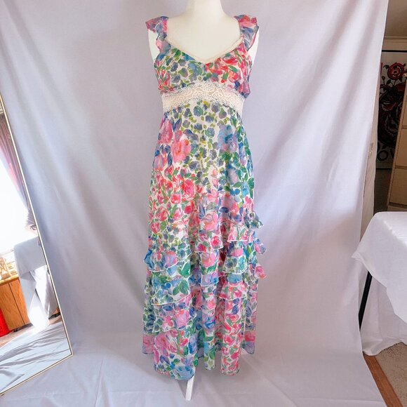 Floral Maxi Dress by SO in Multicolor - Picture 2 of 12